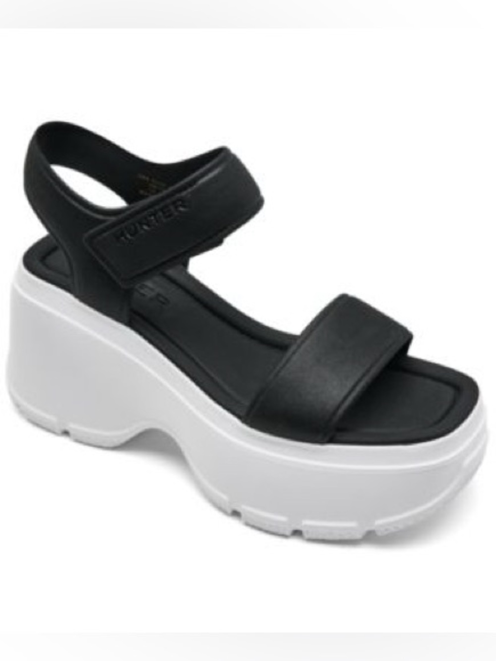 LMT: Hunter Women’s Abel Square Toe Wedge Casual Sandals